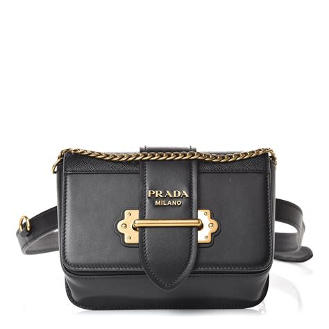 prada black cahier calf leather belt bag|Prada Cahier Belt Bag Black in Calfskin with Bronze.